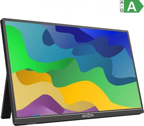 Monitor portabil Arzopa A1S 14" Full HD cu USB‑C și mini HDMI