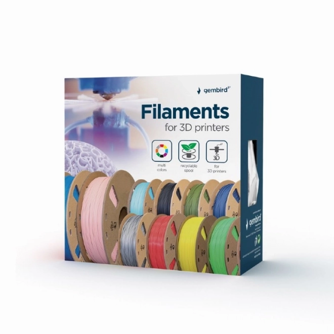 Filament argintiu PLA pentru imprimantă 3D 1,75 mm