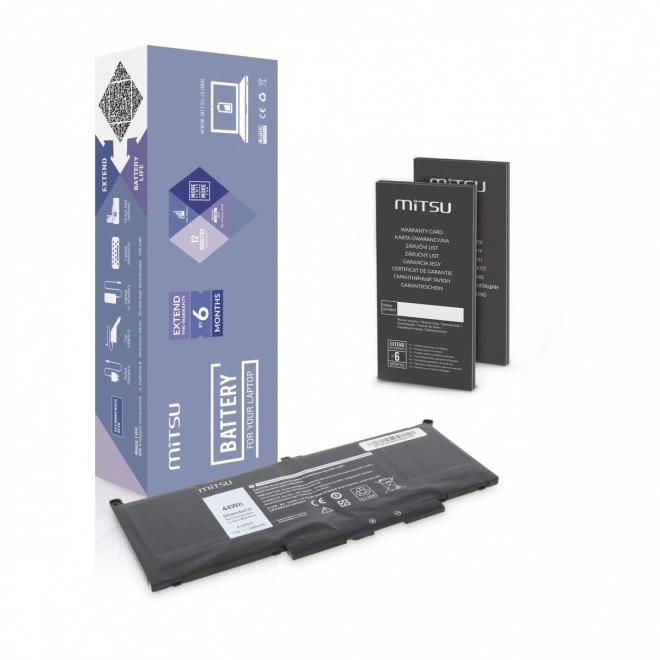 Baterie pentru Dell Latitude 7390 și 7490, 5800mAh