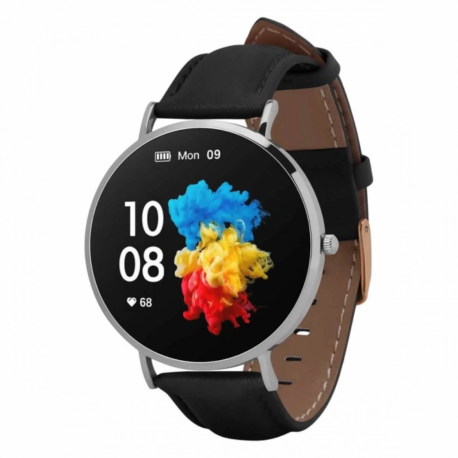 Smartwatch argintiu-negru Verona