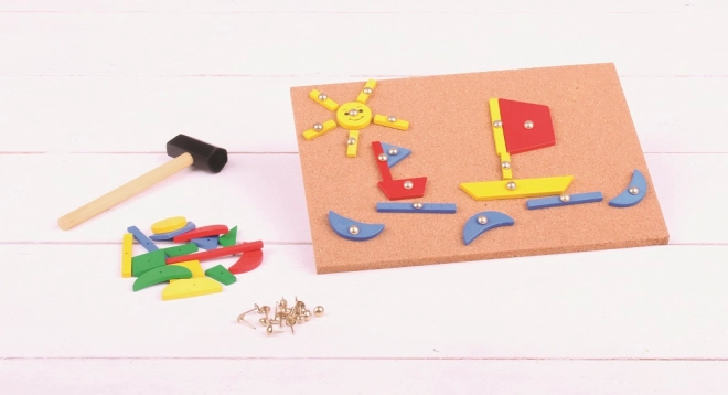Joc creativ cu ciocan Bigjigs Toys