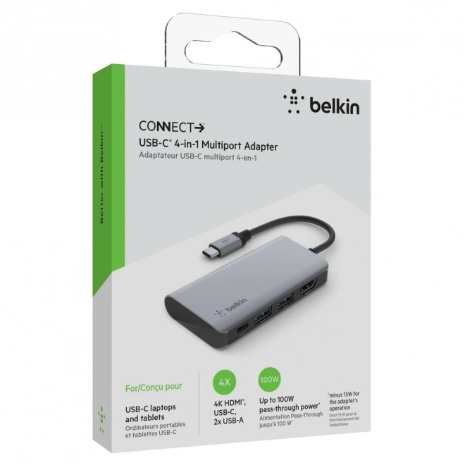 Adaptor multiport USB-C 4 în 1