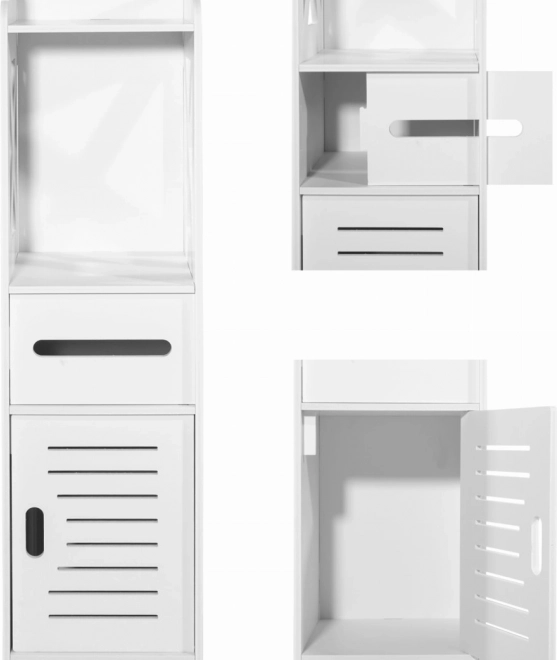 Dulap alb pentru baie 80 cm
