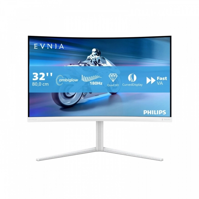 Monitor curbat de 31,5 inch cu panou VA și Ambiglow