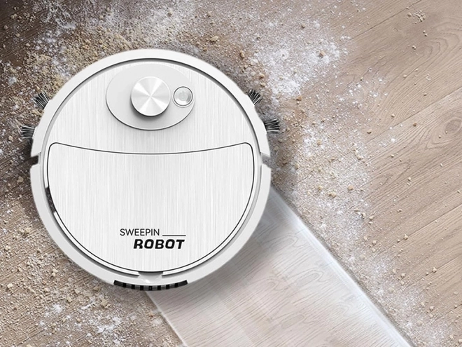 Robot de curățenie fără fir cu perie