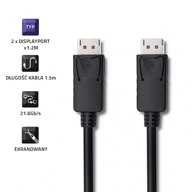 DisplayPort v1.2 male | DisplayPort v1.2 male | 4K | – 1,5 m
