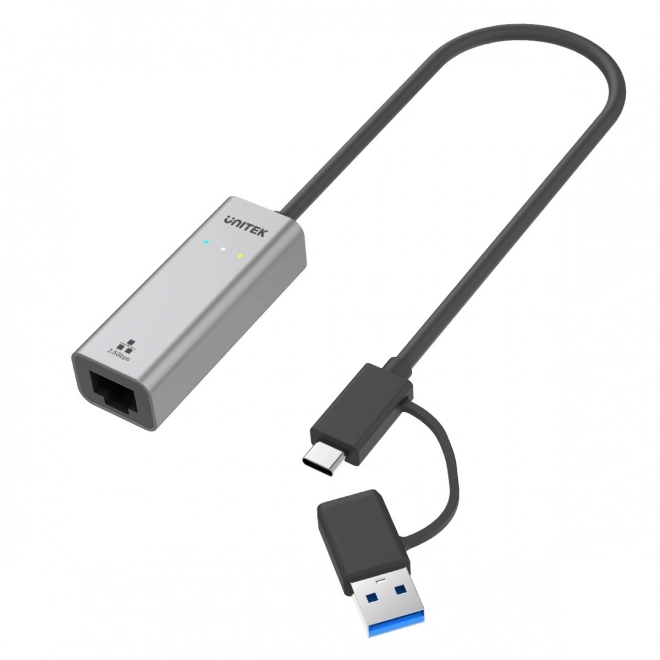 Adaptor Unitek USB-C/USB-A la Ethernet RJ-45 2,5 Gbps