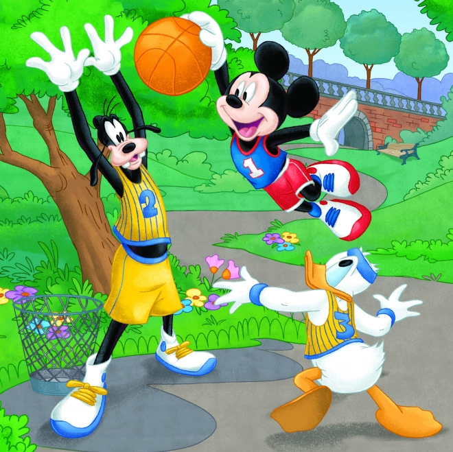 Puzzle Mickey Mouse și prietenii 3x55 piese