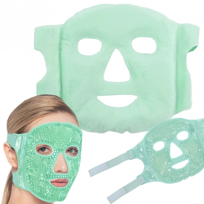 Masca facială cu gel răcoritoare și încălzitoare pentru relaxare