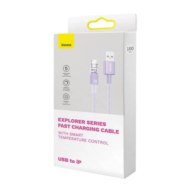 Cablu de încărcare rapidă USB-A la Lightning Baseus Explorer Series 1m