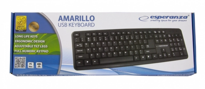 Tastatură USB cu fir AMARILLO