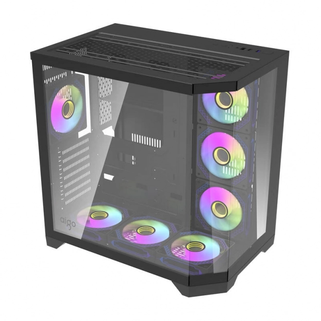 Carcasă PC Darkflash FT418 cu 7 ventilatoare ARGB