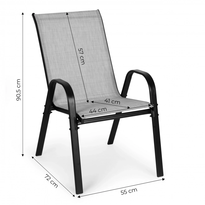 Set de scaune de grădină gri deschis MultiGarden