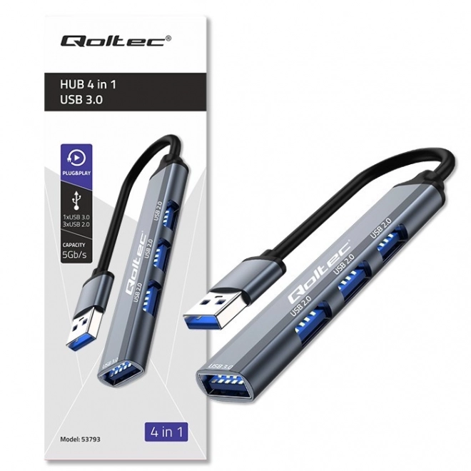 Hub USB 3.0 cu 4 porturi