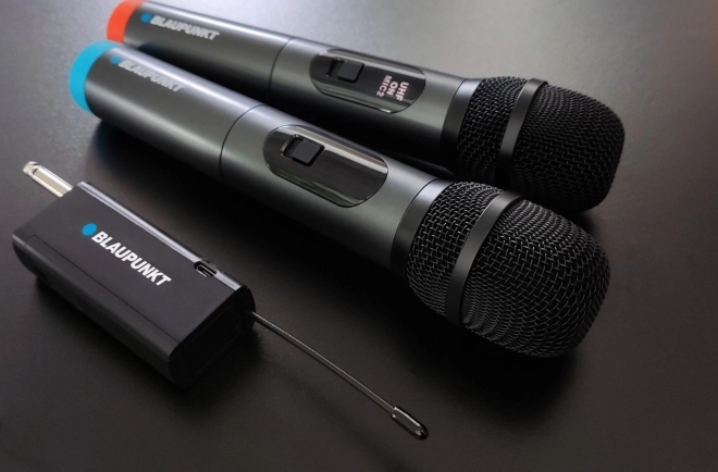 Mikrofon wireless UHF cu două canale