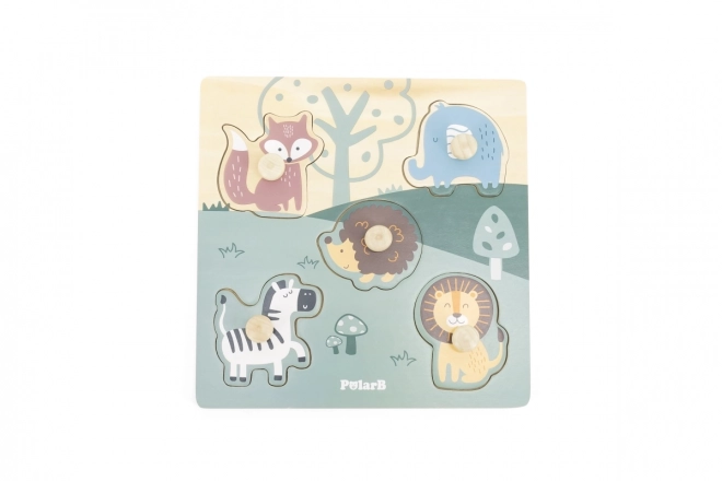 Puzzle cu mânere Polar B pentru copii