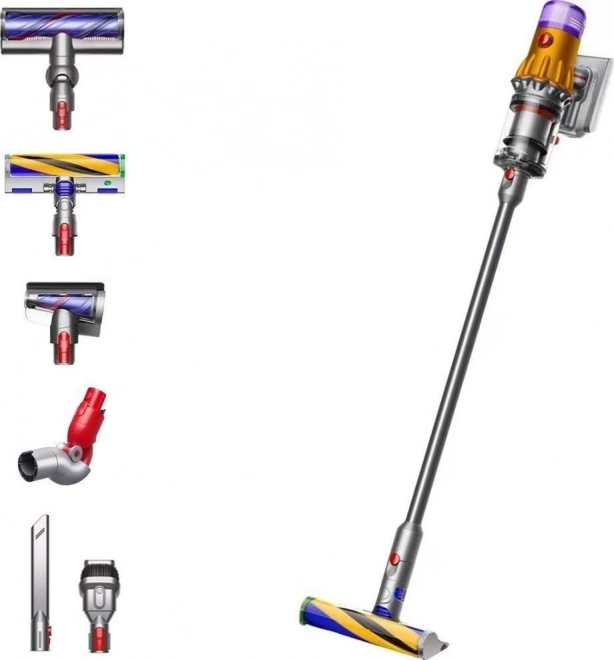 Aspirator vertical Dyson detect slim absolute galben/nichel