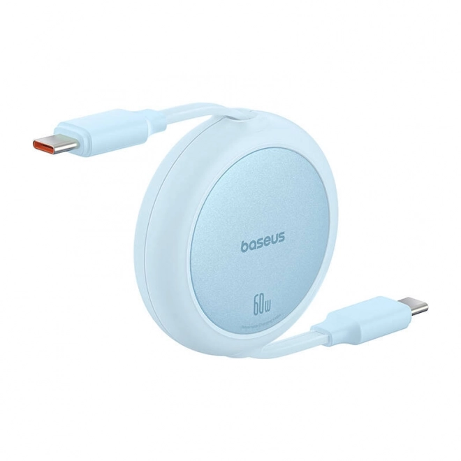 Baseus Free2Pull Mini USB-C la USB-C 60W Cablu USB, 1 m – Albastru