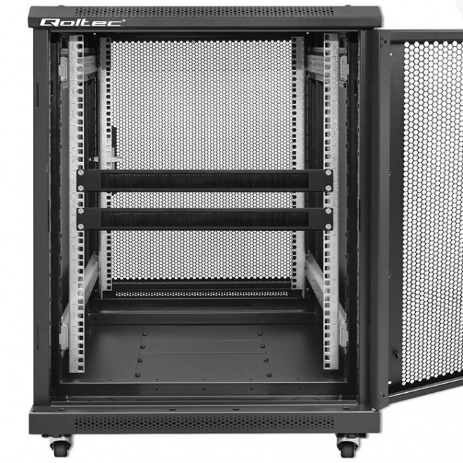 QOLTEC panou cu perii pentru rack de 19″, 1U