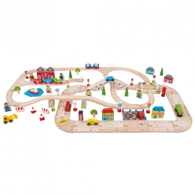 Cale ferată și autodrum Bigjigs Rail