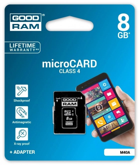 Card microSD 8GB cu adaptor