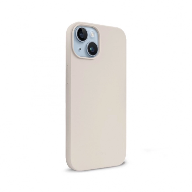 Husă Magnetică Color Cover pentru iPhone 14 și iPhone 13 Bej