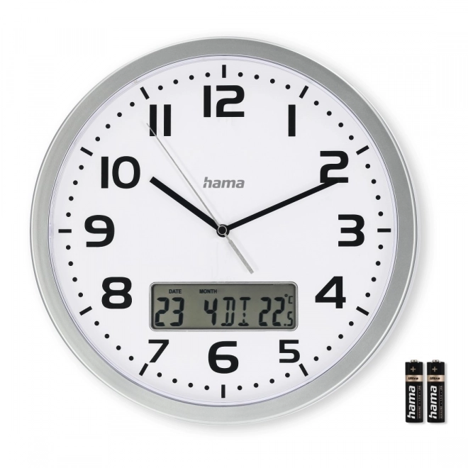 Ceas de perete DCF Moorea 30cm argintiu