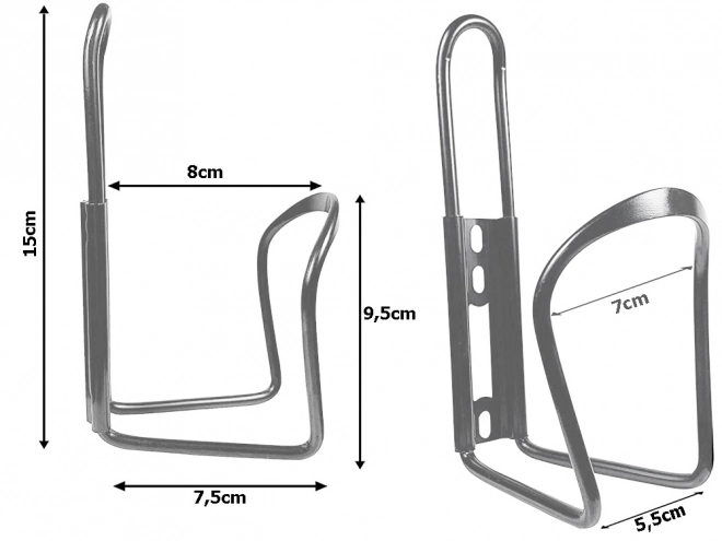 Suport de sticlă din aluminiu pentru bicicletă