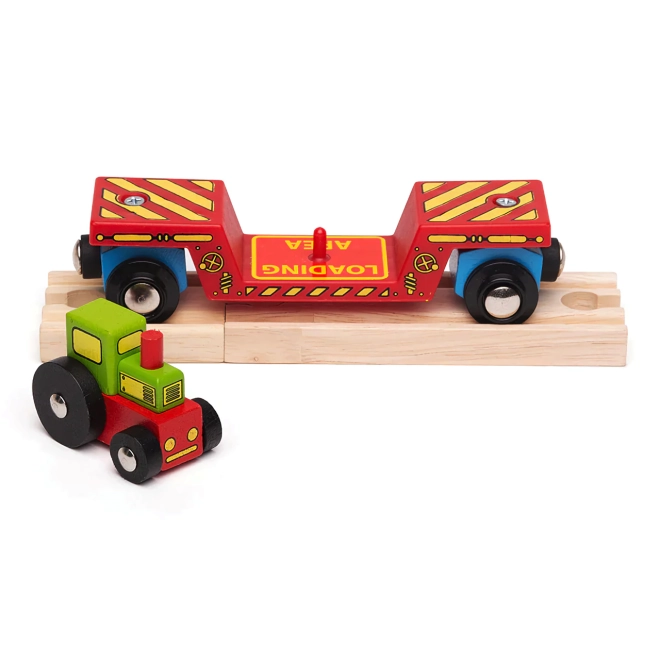 Distracție dublă: tractor și transport pe vagon