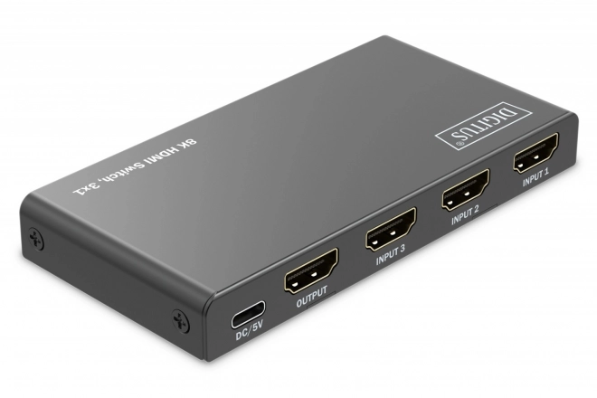 Przechi Switching HDMI 8K 3 în 1 cu telecomandă