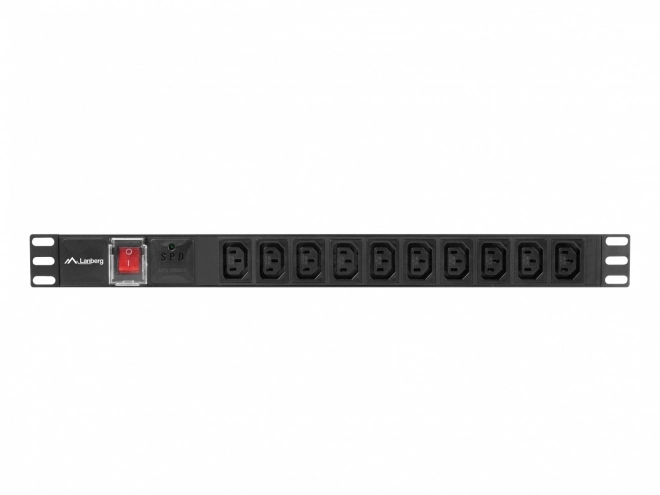 Listă de alimentare Rack PDU 19 inch 1U cu 10 prize IEC C13 și cablu de 2m