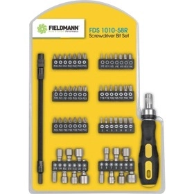 Set de 56 de biți cu șurubelniță cu clichet și cap elastic