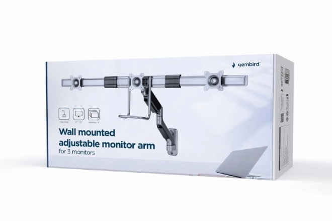 Suport de perete pentru trei monitoare 17-27 inch