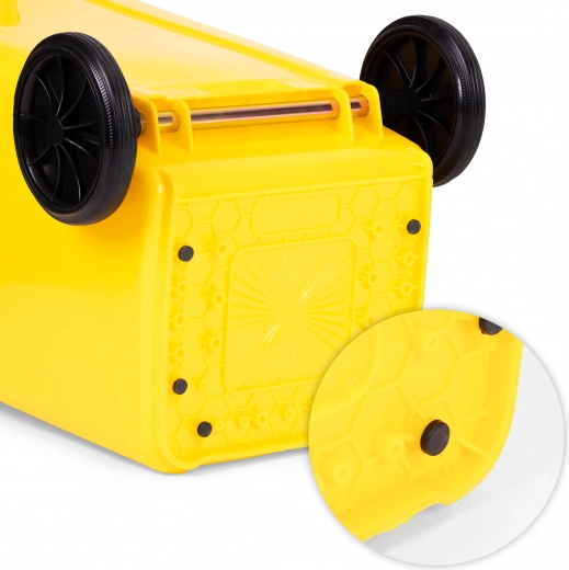 Roți din cauciuc pe ax metalic