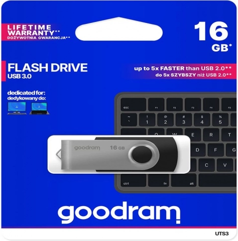 flash disk goodram twister 16 gb usb 3.0 albastru