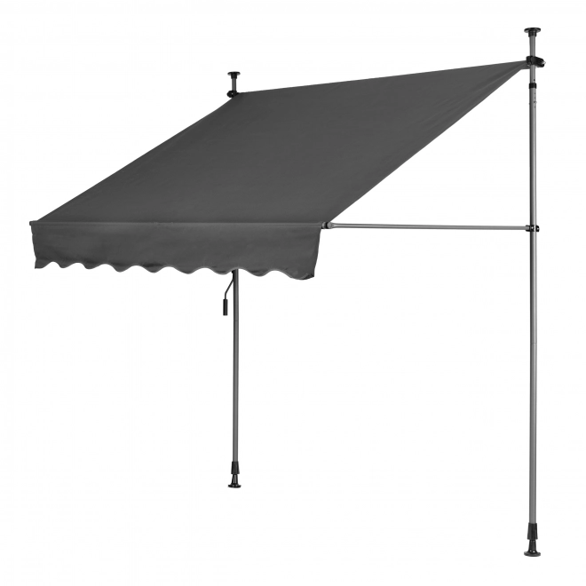 Umbrelă de balcon ajustabilă pe înălțime, rezistentă la apă, cu manivelă manuală