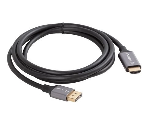 Cablu DisplayPort-HDMI 1.8M 4K negru-argintiu