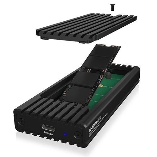 Carcasă SSD NVMe cu port USB Type-C 20 Gbit/s