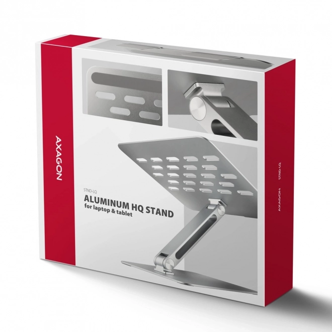 Suport pentru laptop AXAGON STND-LQ din aluminiu, 10-16", unghi ajustabil