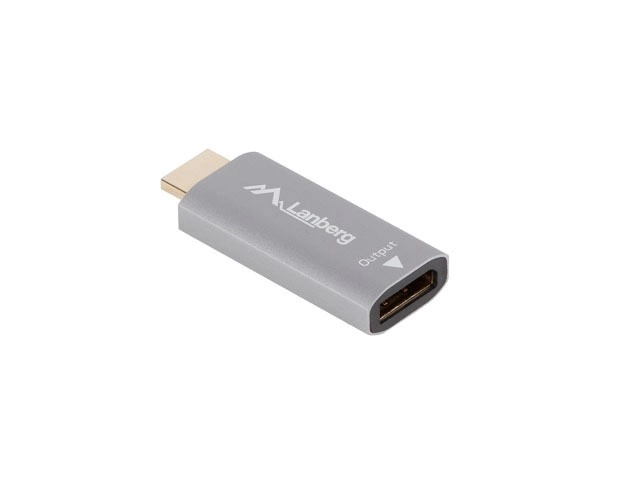Adapter HDMI DisplayPort 4K argintiu