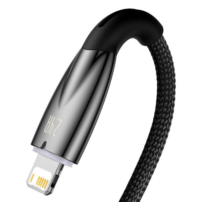 Cablu USB la Lightning Baseus Glimmer 2,4 A 2m negru