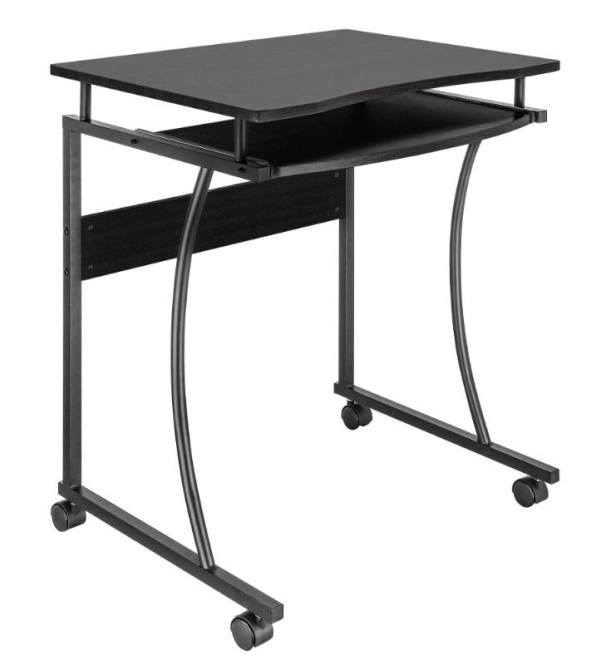 Birou computer mobil negru