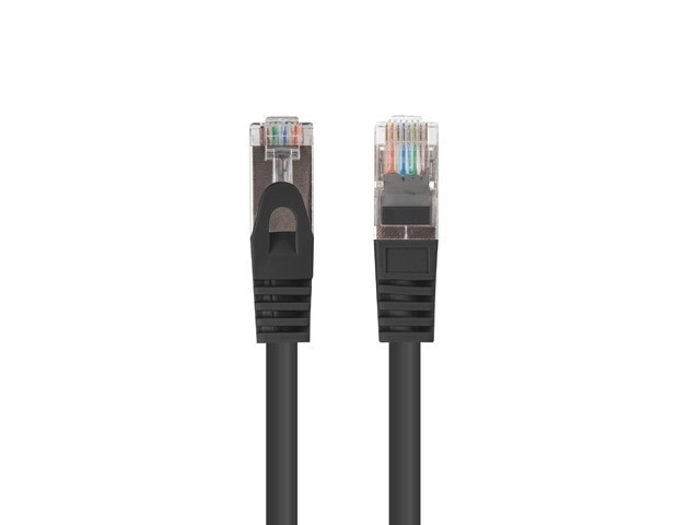 Patchcord FTP cat.6 1m negru 10-pak testat Fluke