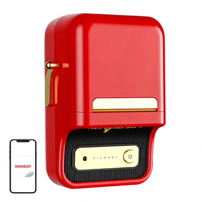 Imprimantă portabilă de etichete Niimbot B21 – Roșu