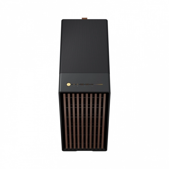 Carcasă Fractal Design North neagră cu elemente din lemn
