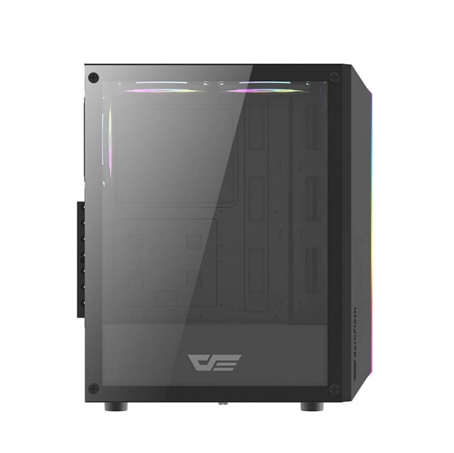 Carcasa pc darkflash led cu 3 ventilatoare