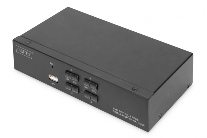 Przełączator KVM HDMI, 4 porturi, 4K