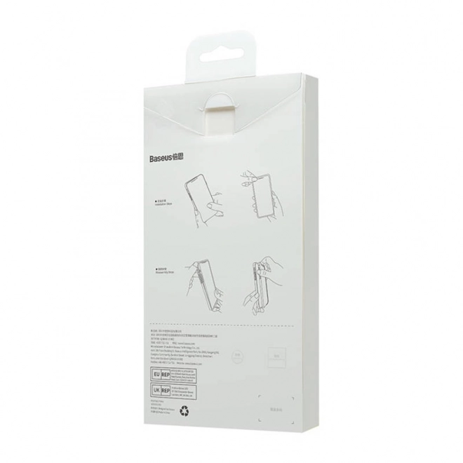 carcasă transparentă și sticlă securizată pentru iPhone 14 Plus Baseus SuperCeramic
