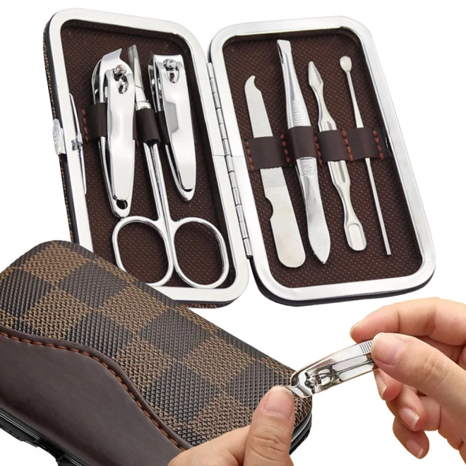Set manichiură și pedichiură cu 7 accesorii
