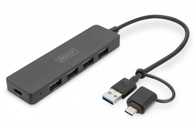 Hub USB 3.0 SlimLine cu 4 porturi DIGITUS